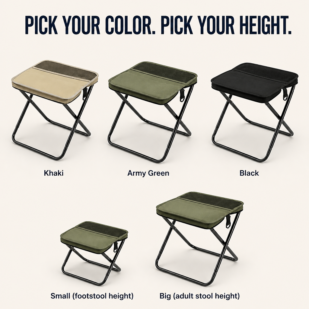TerraSeat™ — Tote a 330 lb Seat That Collapses Into Your Daypack