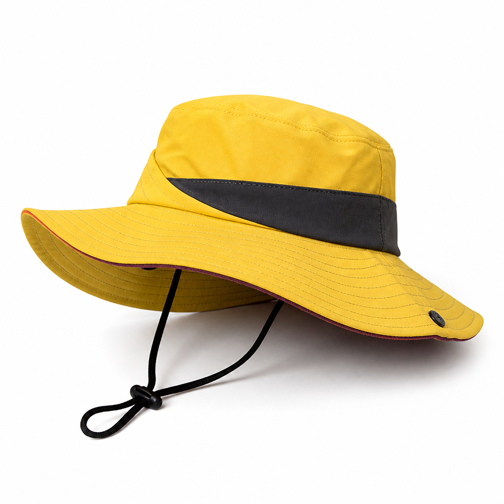 UPF 50 Breathable Foldable Sun Hat (Ponytail Hole & Chin Strap)