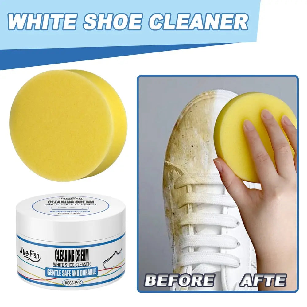 2-Pack Shoe Cleaning Cream – Gentle Stain Remover for Leather, Canvas & Sneakers
