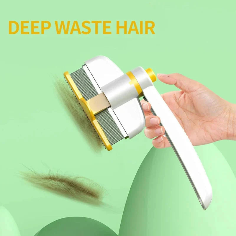 Grooming Comb for Cats and Dogs with Fur Eject Feature