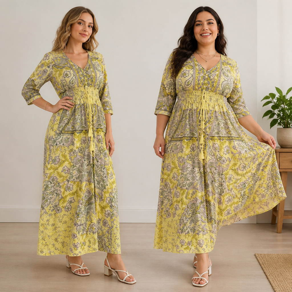 LunaFleur™ Long Floral Dress — Celebrate Every Curve with Featherlight Confidence