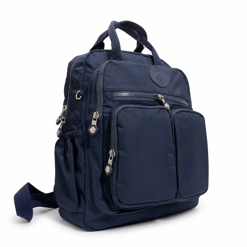 Water-Repellent Multi-Compartment Backpack (Padded Straps)