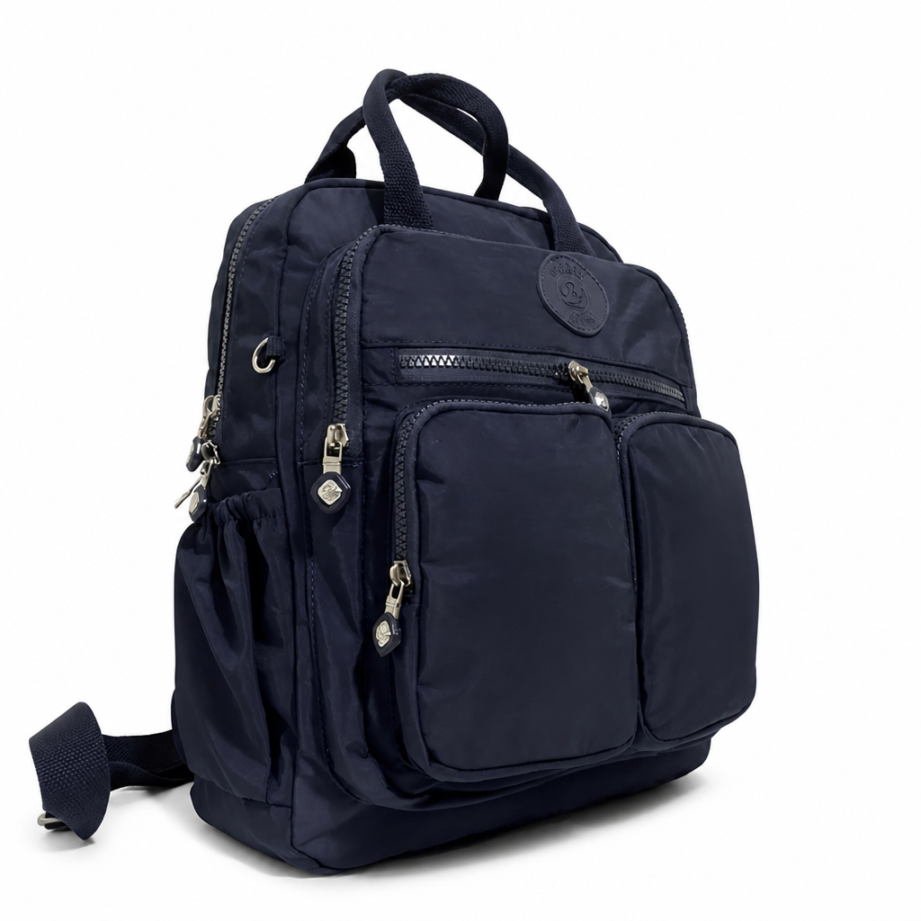 Water-Resistant Multi-Pocket Backpack (Padded Grip)