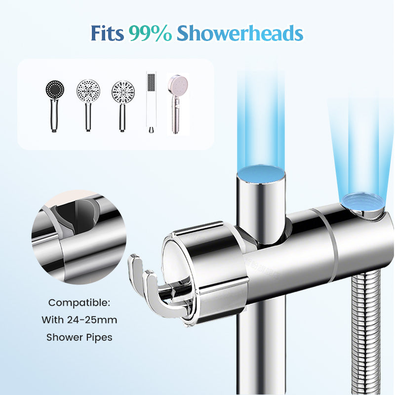 AquaGlide™ — Snap On Total Shower Freedom and Perfect Comfort Every Time