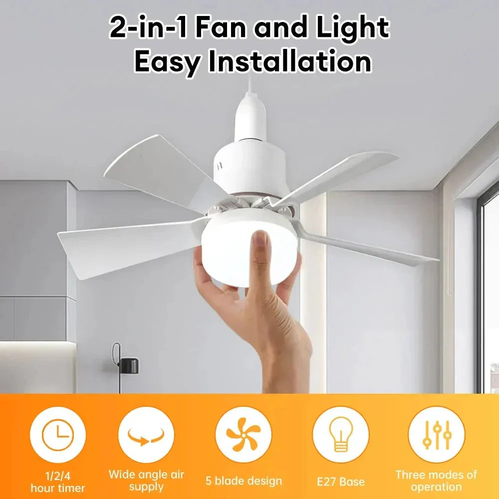 LED Light Ceiling Fan with Remote Control