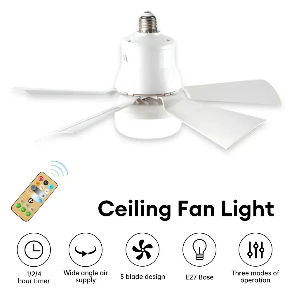 LED Light Ceiling Fan with Remote Control