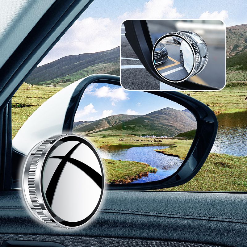 Set of 2 360° Adjustable Blind Spot Mirrors for Car Side View