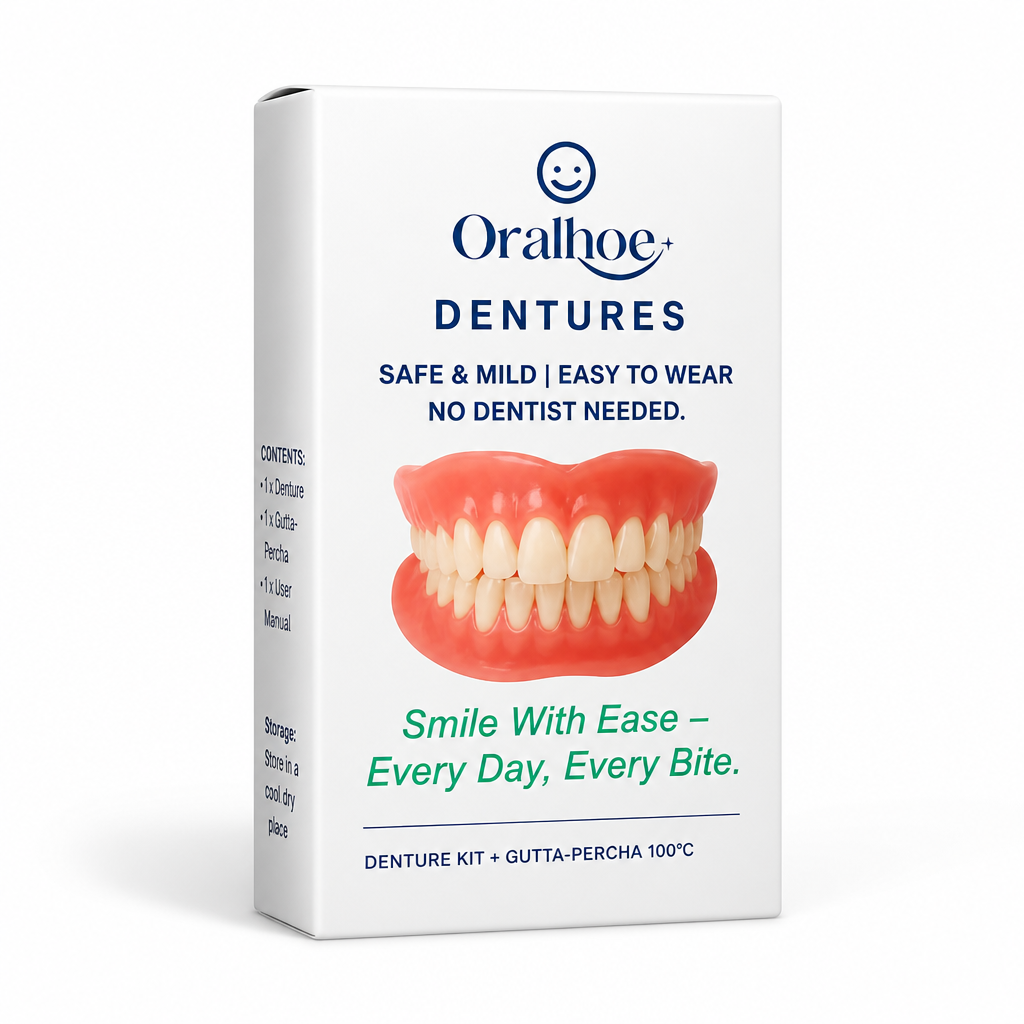 Soft Silicone Natural-Looking Temporary Denture Kit