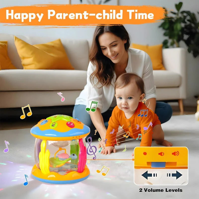 Musical Sea Animal Projector for Babies with Rotating Night Light