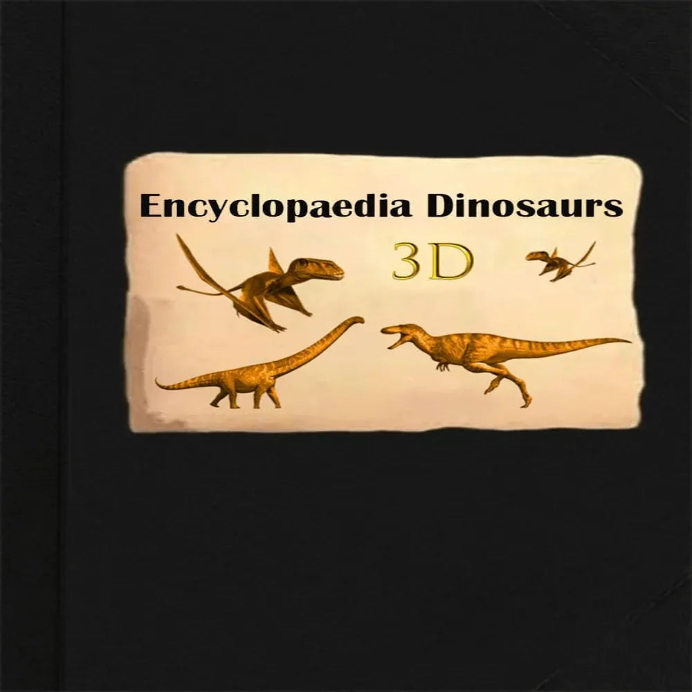 Hardcover 3D Dinosaur Book Featuring Sea Creatures and Learning Facts
