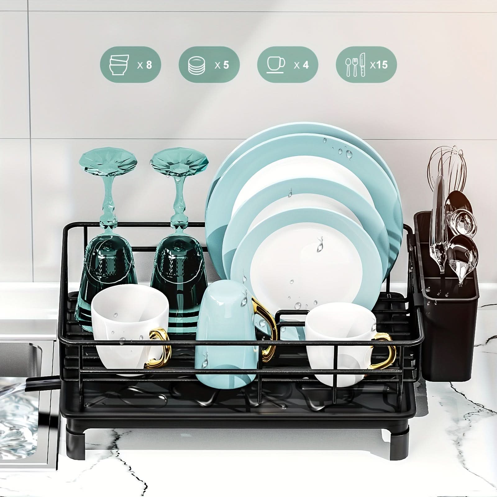 Dish Drying Rack Storage Solution