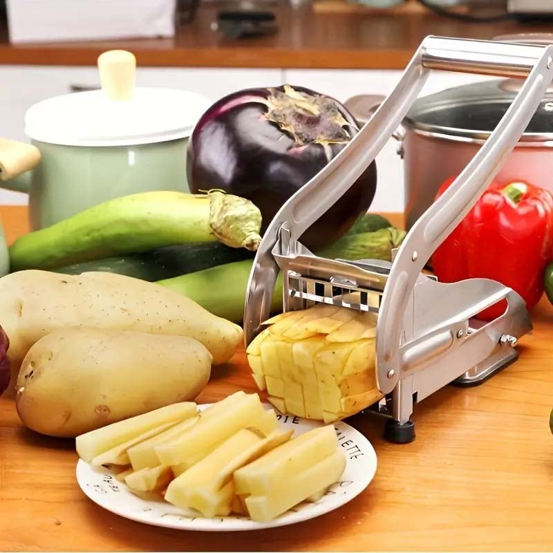 Stainless Steel French Fry Cutter with Changeable Cutting Grids