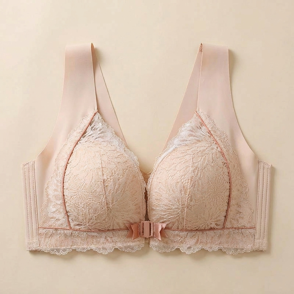 VenaraLift™ – Wireless Lifting Bra with Lace Front Closure
