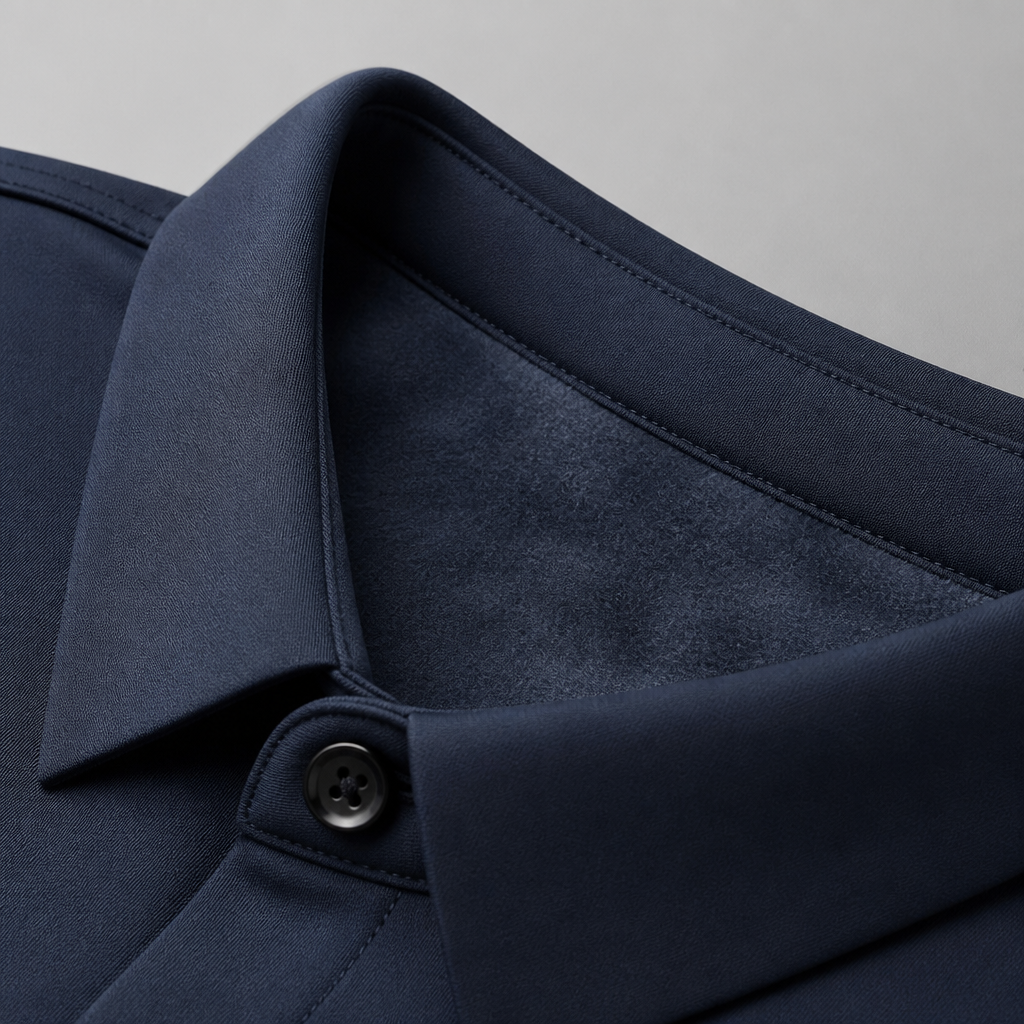 VulcanTherm™ – Brushstroke-Patterned Slim-Fit Fleece-Lined Shirt