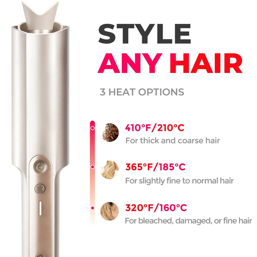 CurlAura™ Styler — Effortless, Head-Turning Curls That Shine and Last All Week