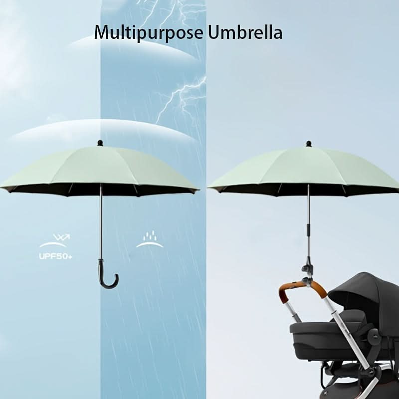 Flexible Sunshade Umbrella for Strollers and Trolleys with Adjustable Arm