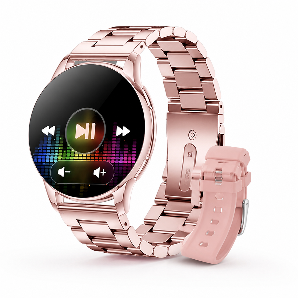 1.5-Inch 240x240 Round Display Smartwatch (Android & iPhone Compatible)