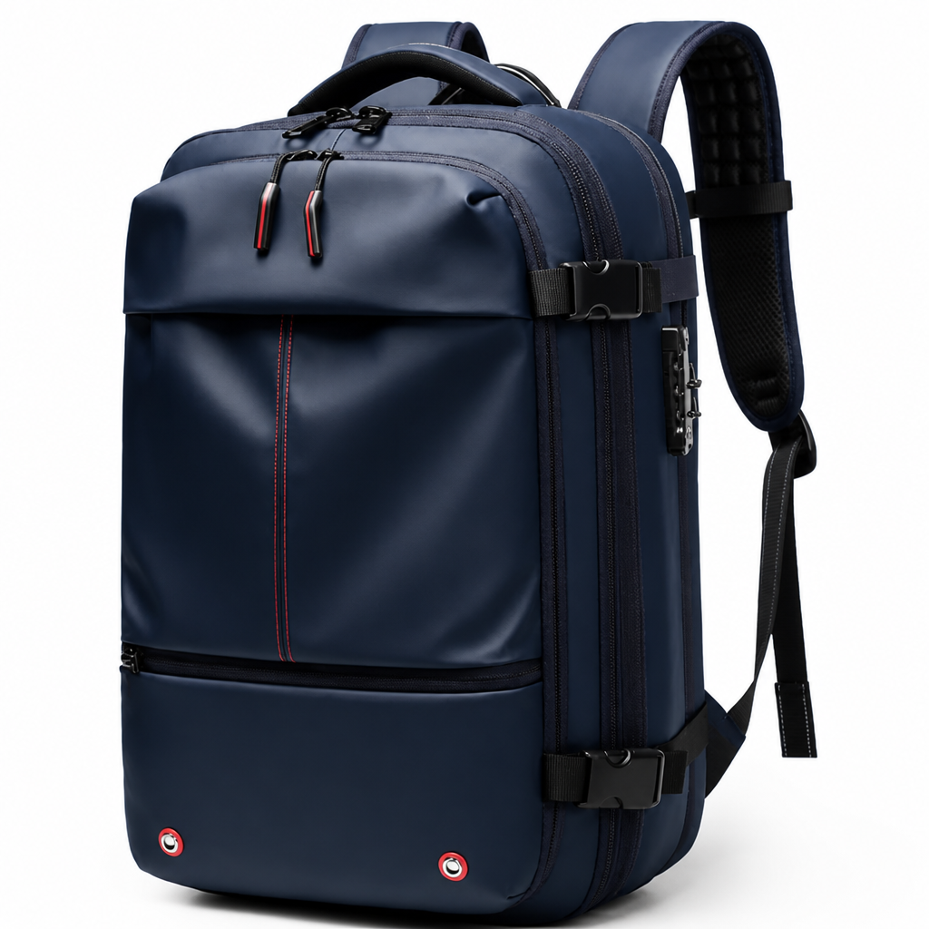 Expandable Vacuum-Compression Anti-Theft Backpack