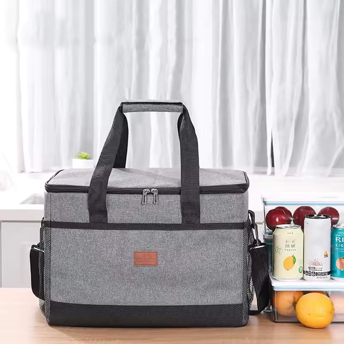 Insulated Cooler Tote Bag – 33L Waterproof for Beach, Picnic, Camping