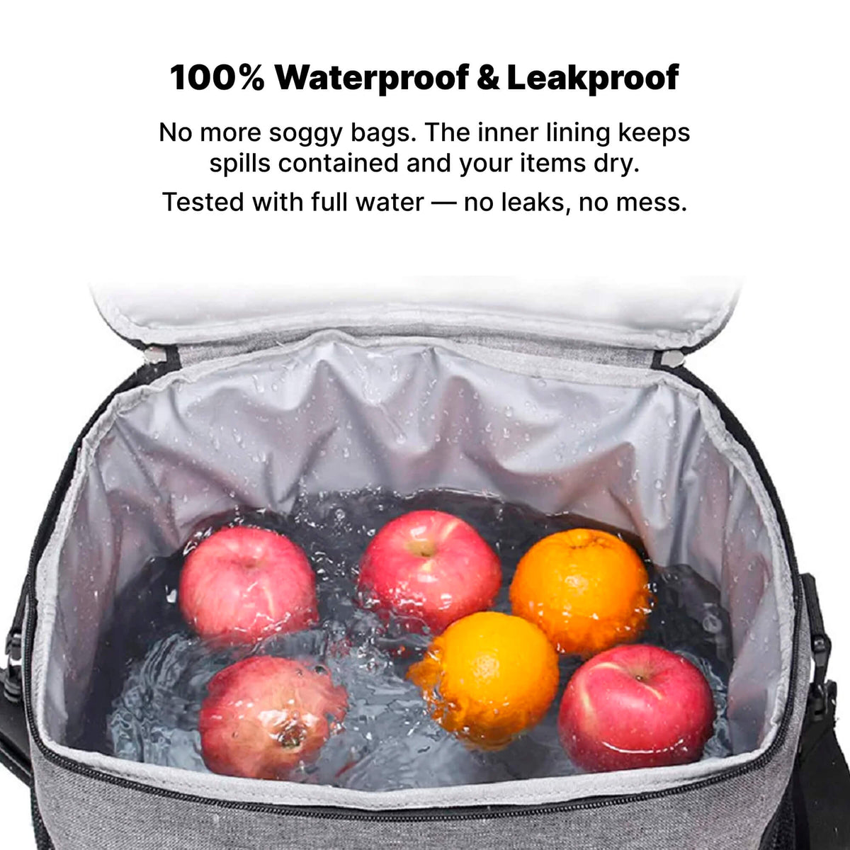 Insulated Cooler Tote Bag – 33L Waterproof for Beach, Picnic, Camping