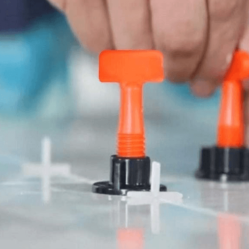 Reusable Tile Leveling System with T-Pins