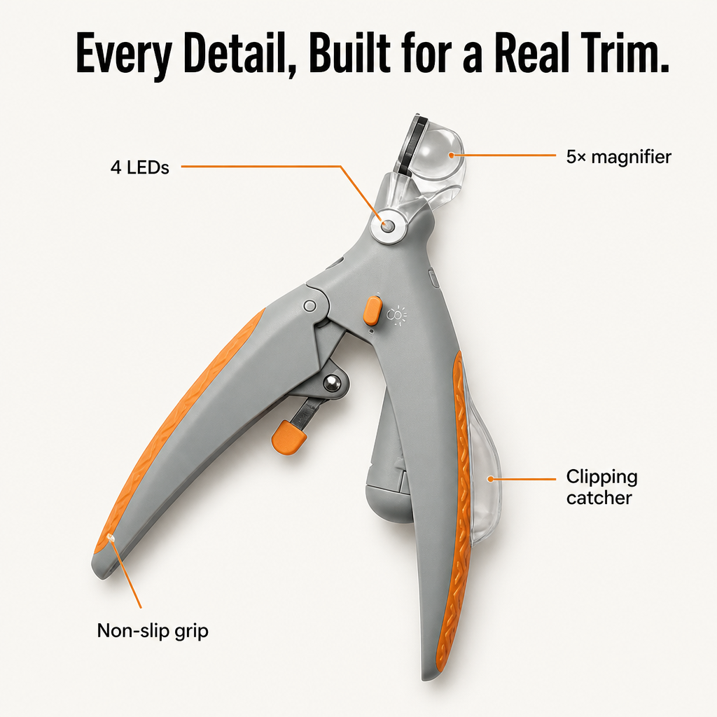LumeTrim™ — Reveal the Bloodline and Trim Pet Nails Without Worry