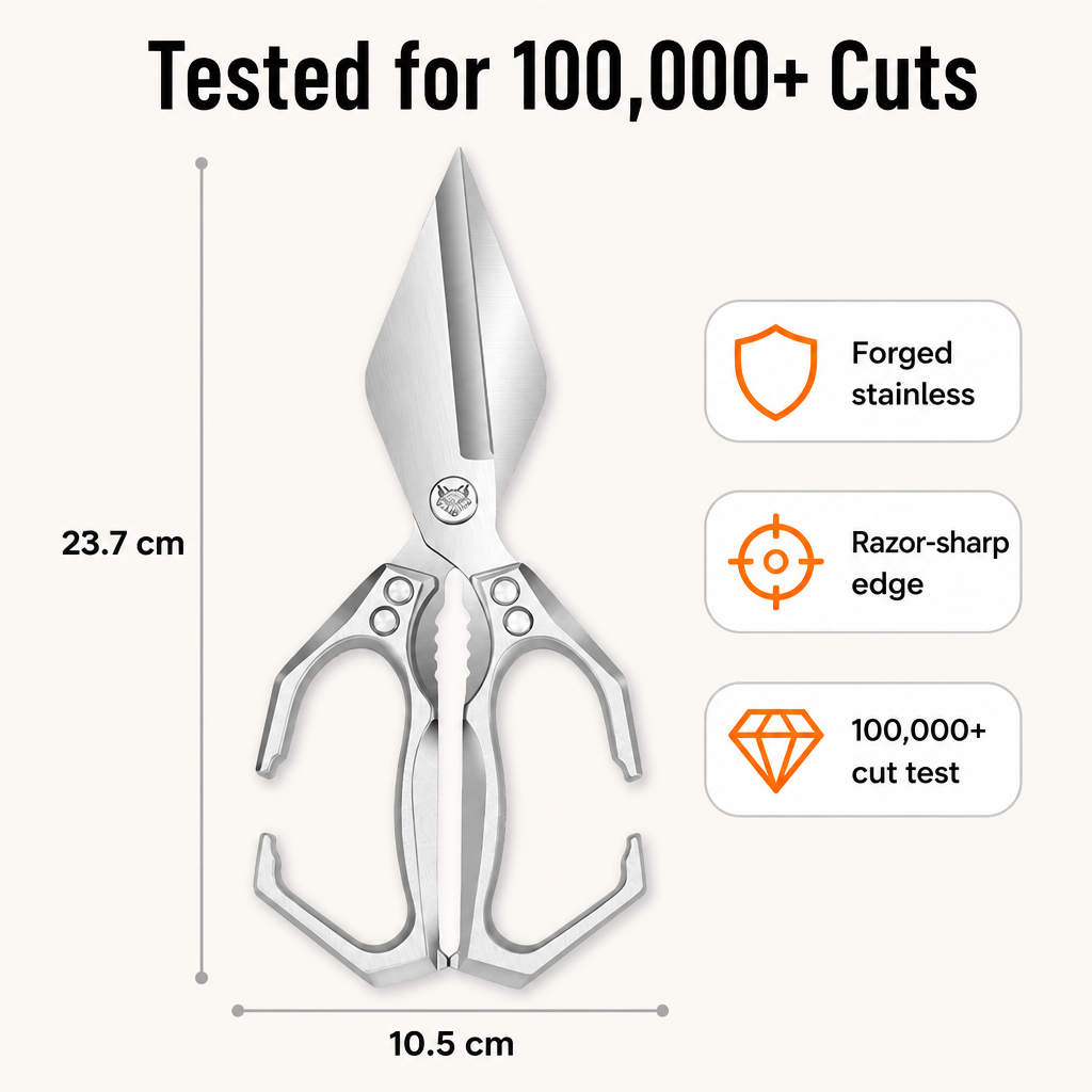ChefClaw™ — Snap Shells, Crack Bones & Skip the Chef's Knife