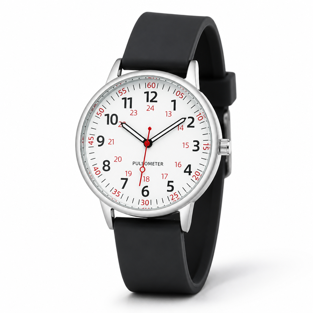 Waterproof Easy-To-Read Nurse Watch (Silicone Band)