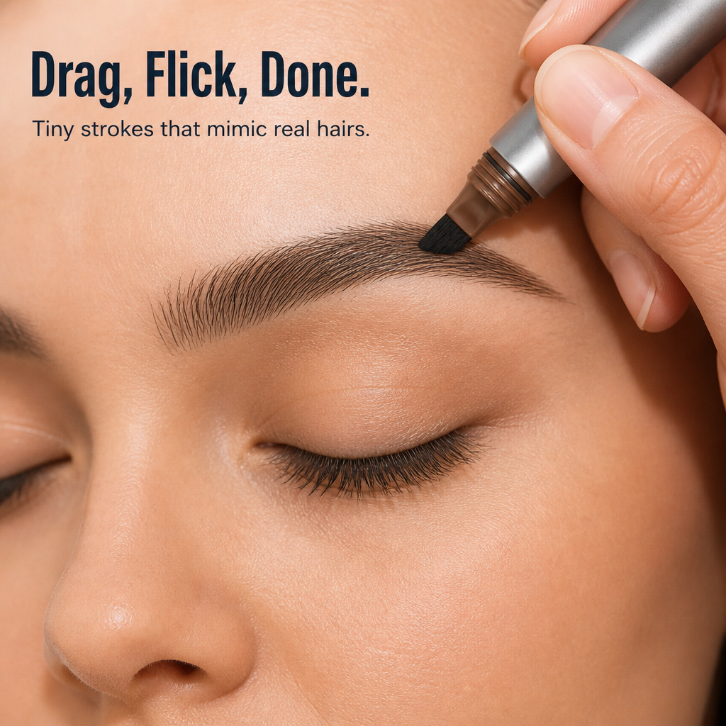 BrowSculpt™ — Apply Hair-Like Microblade Brows with a Brush in Less Than 60 Seconds