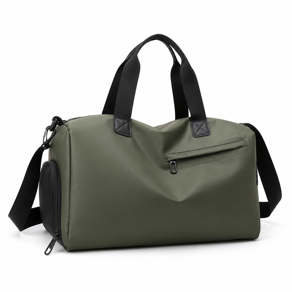 Waterproof Oxford Sports Bag (Shoe Compartment & Bottom Pocket)