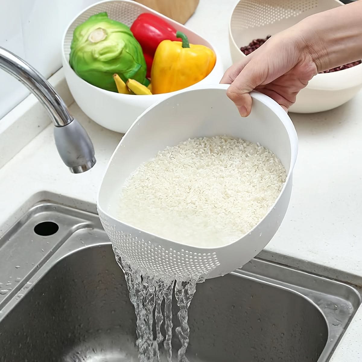 Multifunctional Strainer Basket for Kitchen Washing