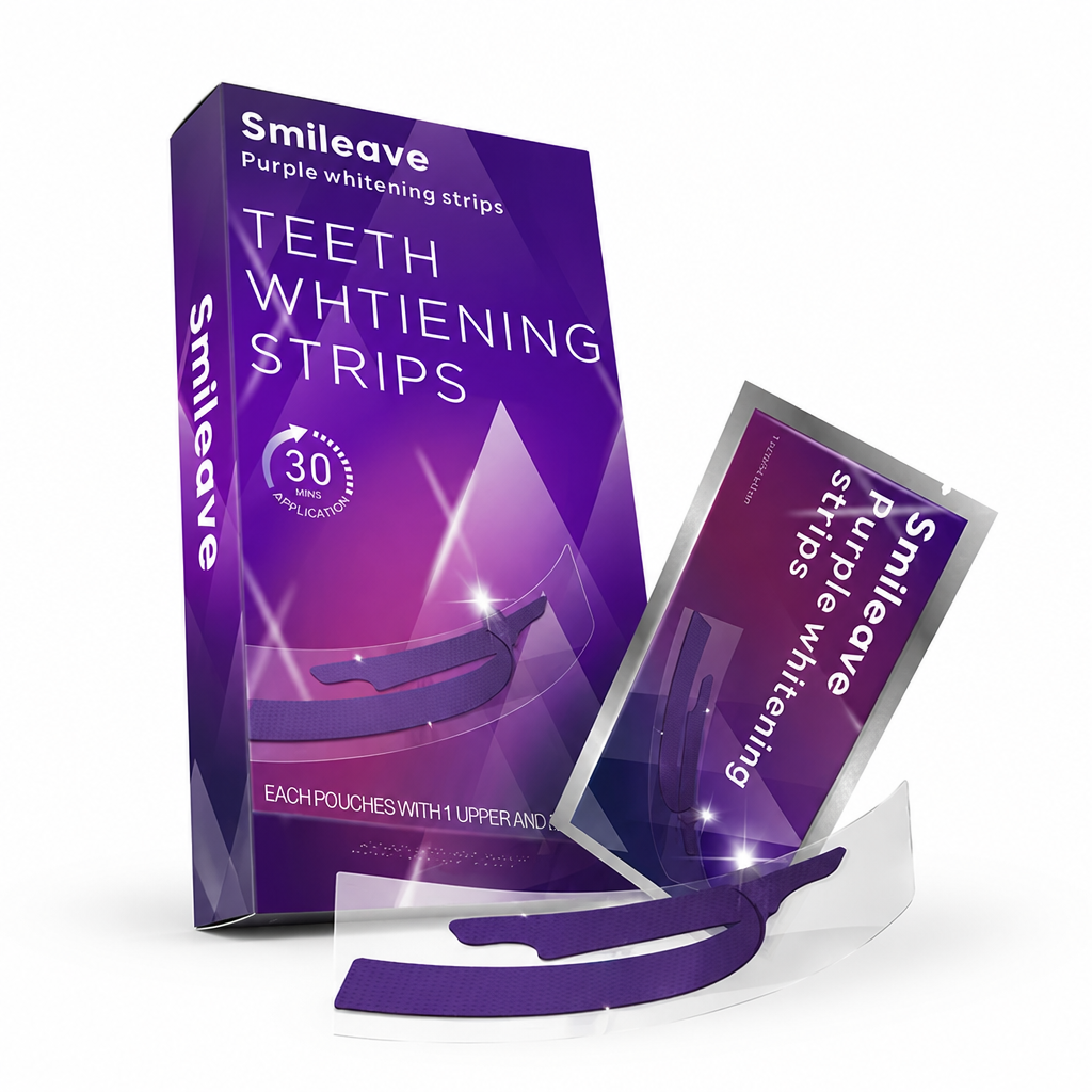 Peroxide-Free & Gentle Teeth Whitening Strips (30-Min Wear)