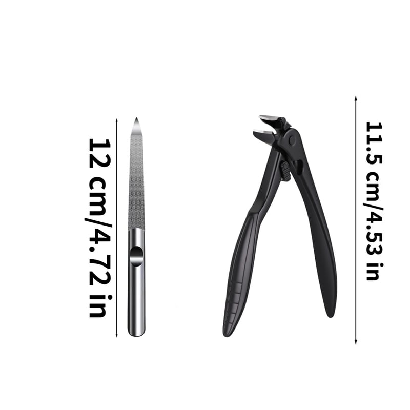 Long Handle Nail Scissors – Ergonomic 2-Pack for Thick Nails