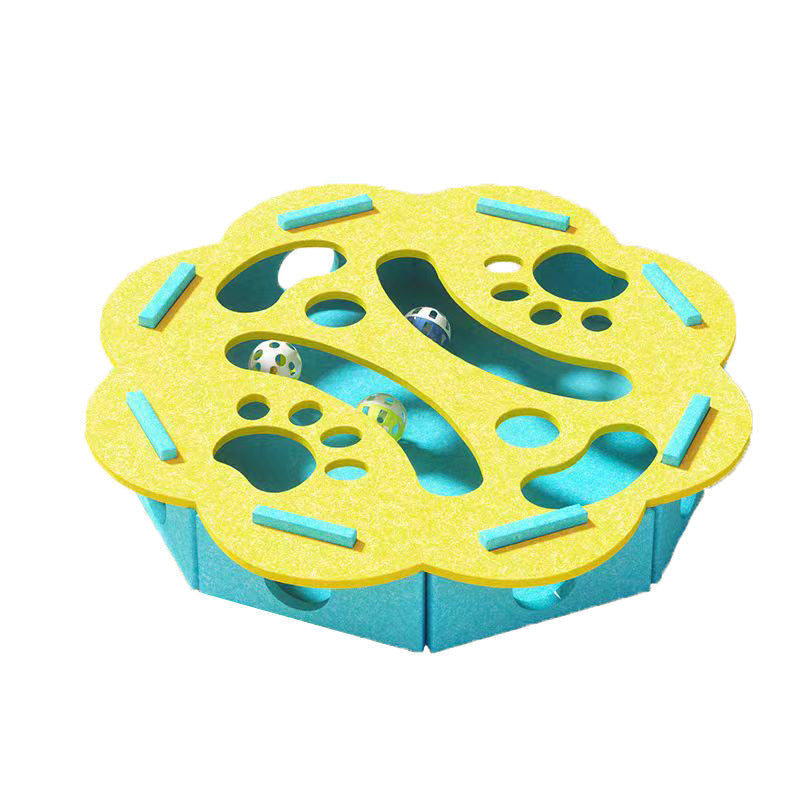 Felt Puzzle Box for Cats - Engaging Toy for Playtime