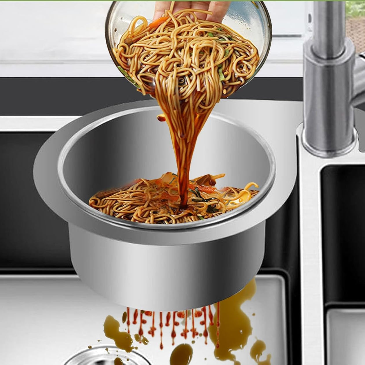 Stainless Steel Sink Basket Strainer | Drain Filter in Swan Shape | SinkStrainer