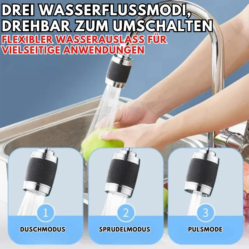 Rotatable 360° Faucet Splash Guard – Simple and Mess-Free Rinsing