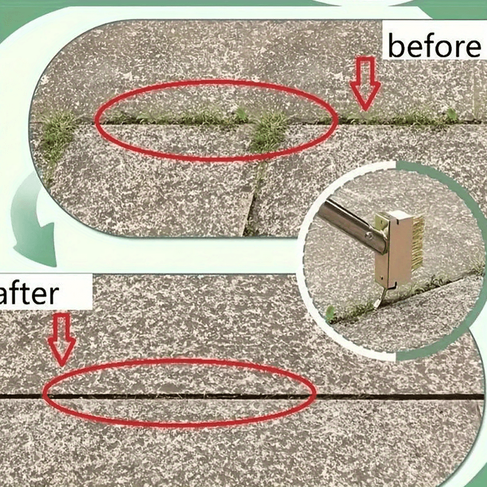 Long Handle Wire Scraper for Manual Weeding in Tight Spaces