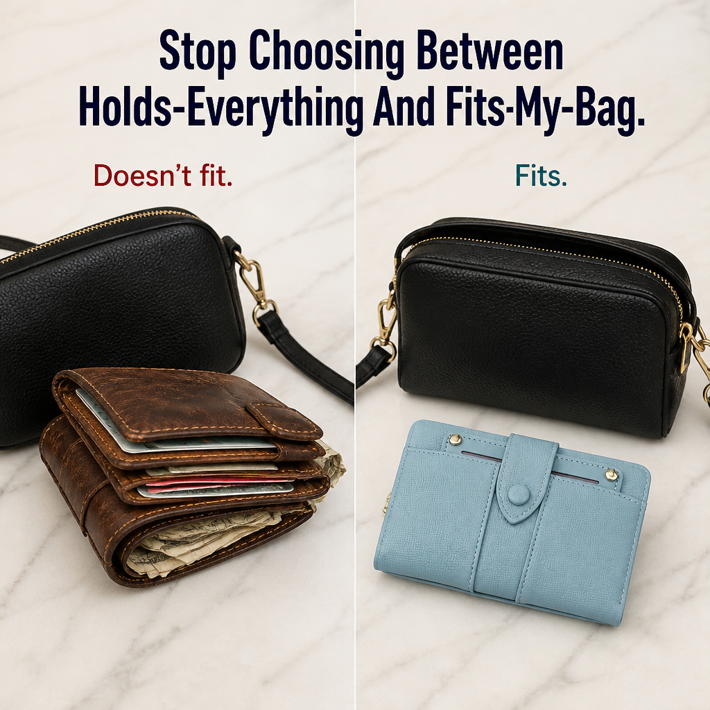 VeroLuxe™ — Holds 15 Cards Without Adding Bulk to Your Tiniest Bag
