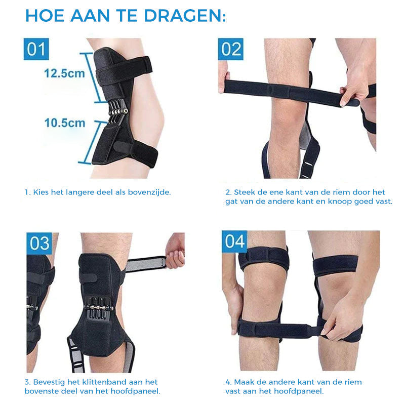 Stabilizing Knee Support with Spring-Loaded Mechanism