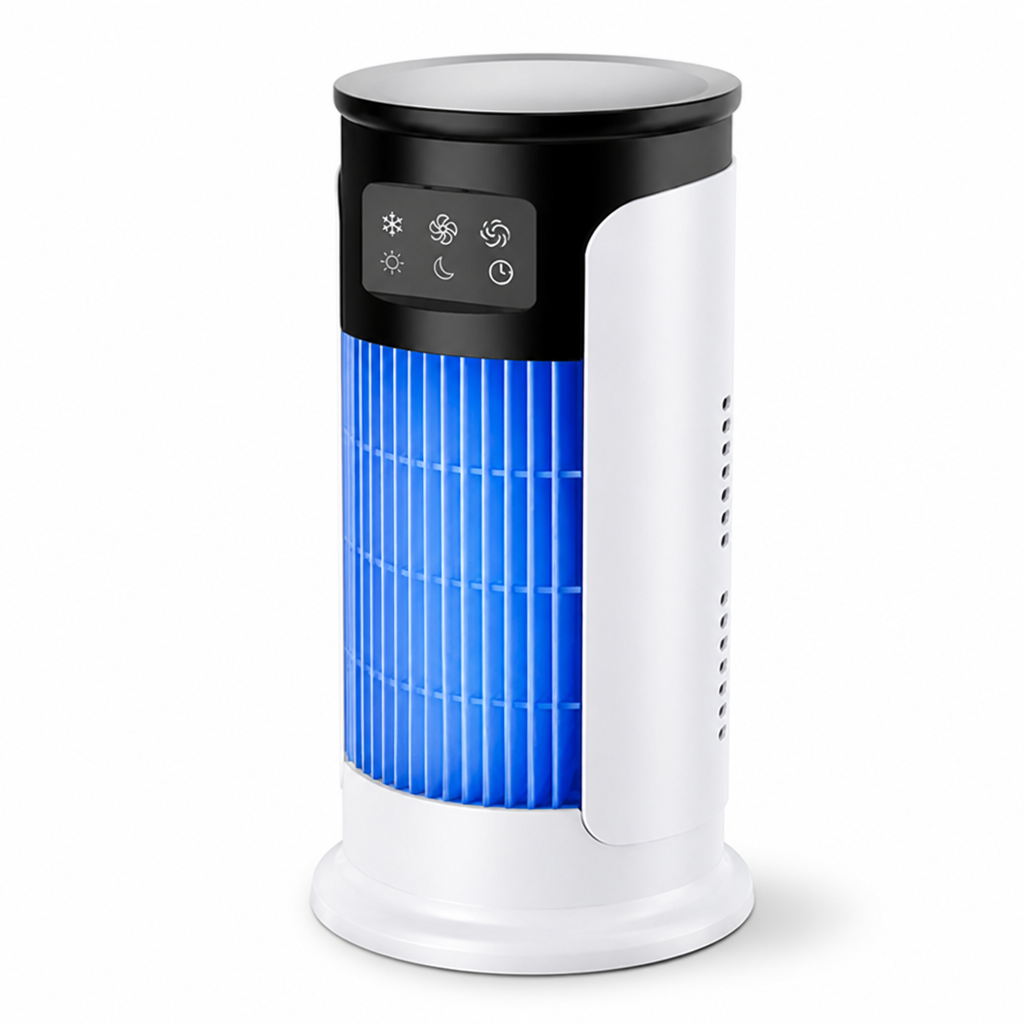 USB-Powered 2-in-1 Fan & Humidifier Desktop Evaporative Cooler