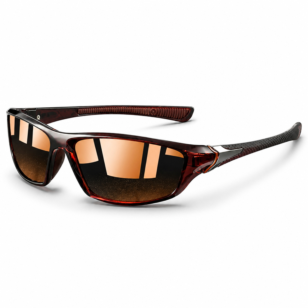 Polarized UV400 Rubber-Grip Wrap Sunglasses