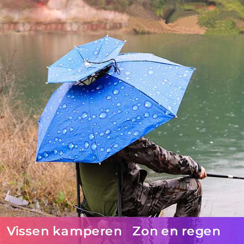 Adjustable Chin Strap Umbrella Hat