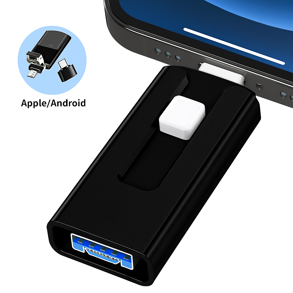 USB Drive | Expanded Storage | Multi-Port Data Transfer | SnapStick