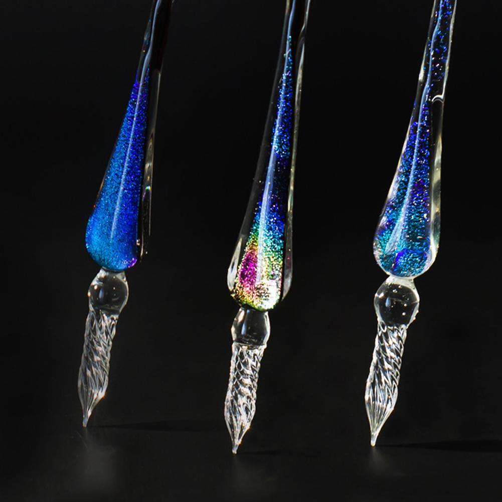 Spiral Tip Crystal Glass Pen Nib