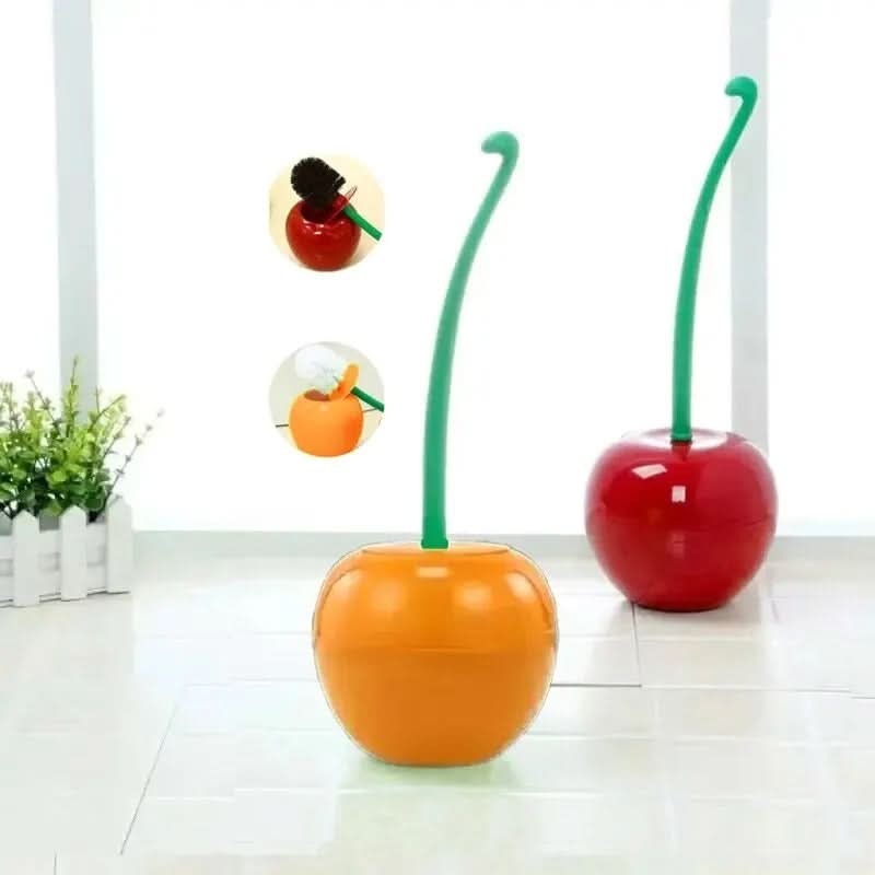 Toilet Brush Holder Set in Cherry Shape