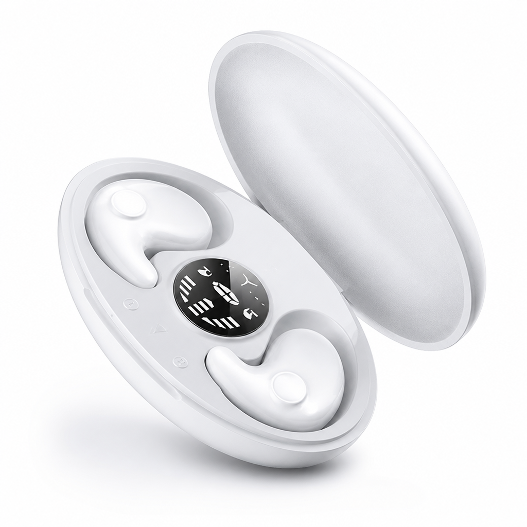 Ergonomic Side-Sleeper Dual Noise-Cancelling Sleep Headphones (With Charging Case)