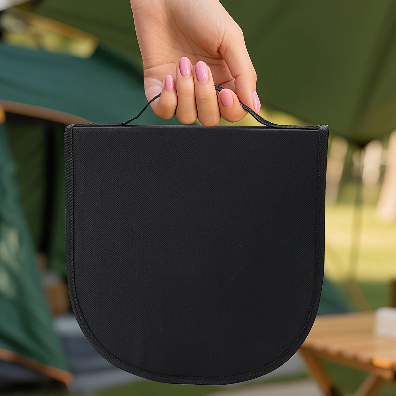 Travel Set with Portable Plates and Food Tongs