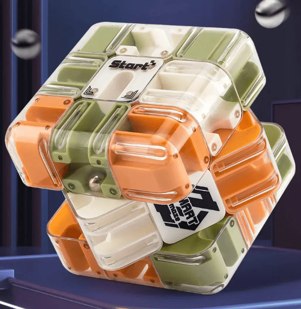 Children's Thinking Game – 3D Transparent Maze Puzzle Cube