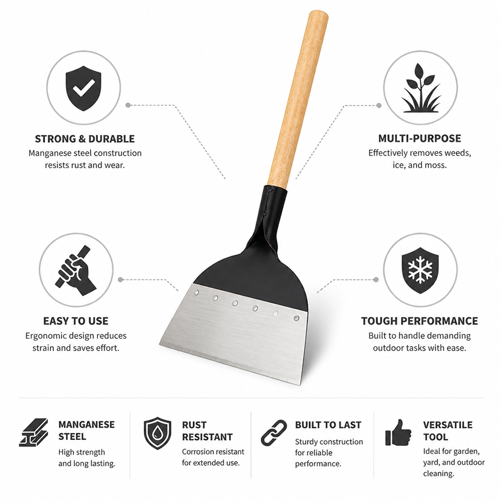 Manganese Steel Multifunction Garden Shovel