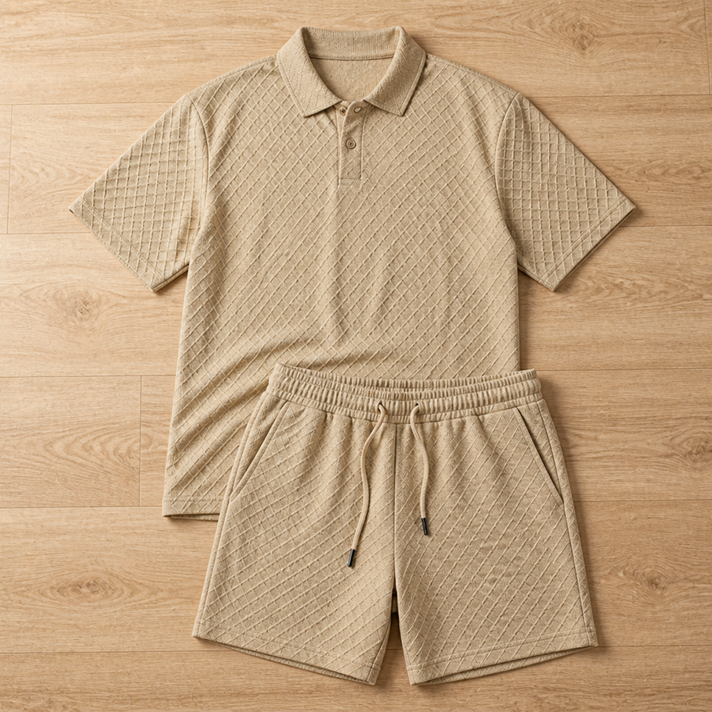 StratusEdge™ Men’s Diamond Pattern Suit — Stay Fresh, Sharp, and Unstoppable All Day Long